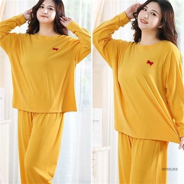 

size 8xl 140kg winter women sleepwear o neck long sleeve fleece pajamas sets warm and pants big home wear 211116, Black;red