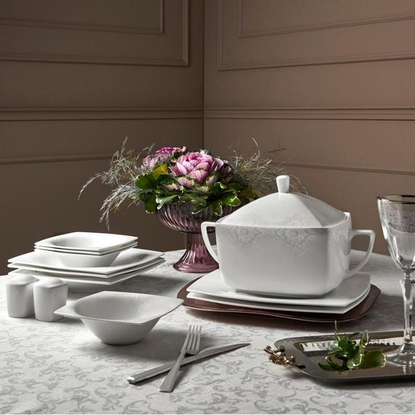 

dinnerware sets karaca fine pearl helen 62 pieces 12 person square
