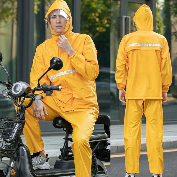 

raincoats waterproof raincoat jacket pants suit hiking bicycle camping split work chubasqueros household products df50yy