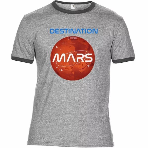 

destination mars nasa all sizes including kids t-shirt 9248, White;black