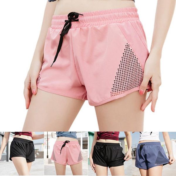 

yoga outfit short sports pants summer quick-drying women's running fitness high waist shorts hollow puz777