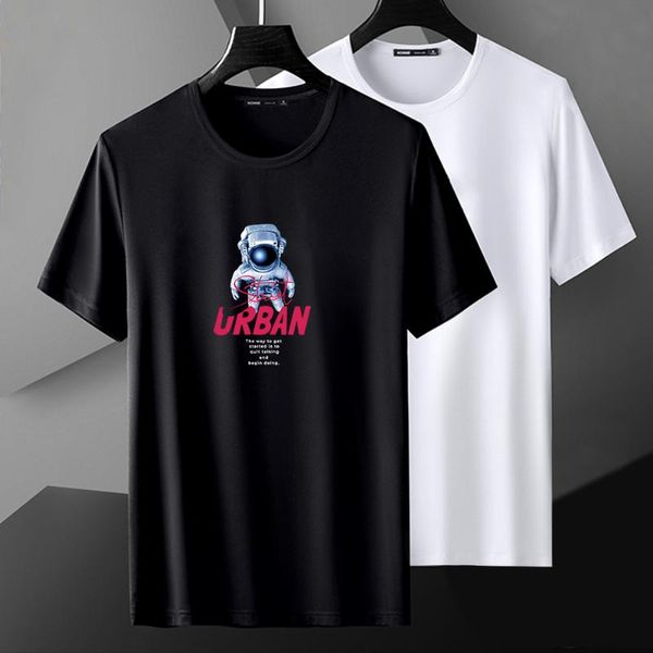 

men's t-shirts creative spoof pattern printing short-sleeved t-shirt 100% cotton tshirt fashion street casual tees, White;black