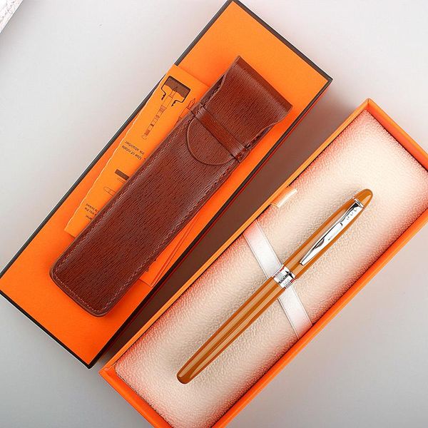 

gel pens 1pc luxury business office sign pen metal ballpoint student writing school rollerball stationery supplies gift box set