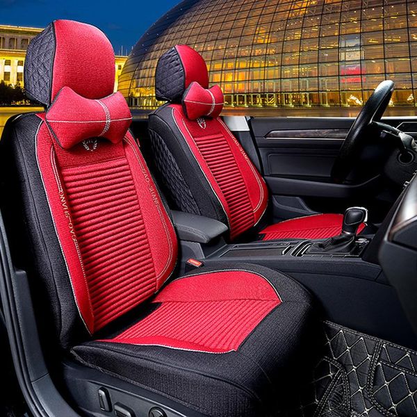 

linen fully surrounded car seat cushion health buckwheat shell cover four seasons general motors supplies covers