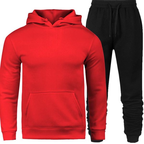 

men's tracksuits fashion casual autumn and winter brand sports slim warm hooded sportswear pullover suit large size male s-3xl, Gray