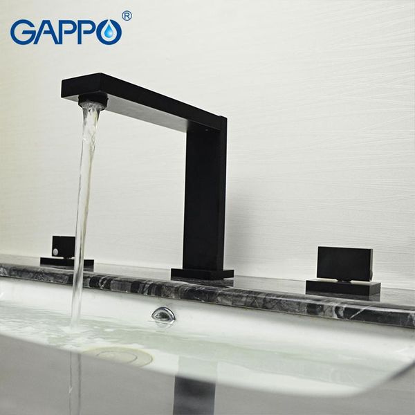

bathroom sink faucets gappo basin faucet mixer tap black wall mounted water waterfall