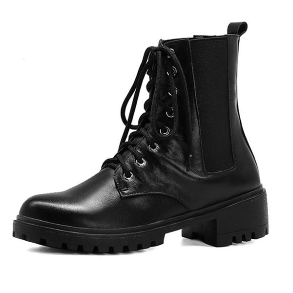 

boots asumer younger lasso to women's boots... round toe colors mixed two inches... square heel... shoes... genuine leather boots., Black