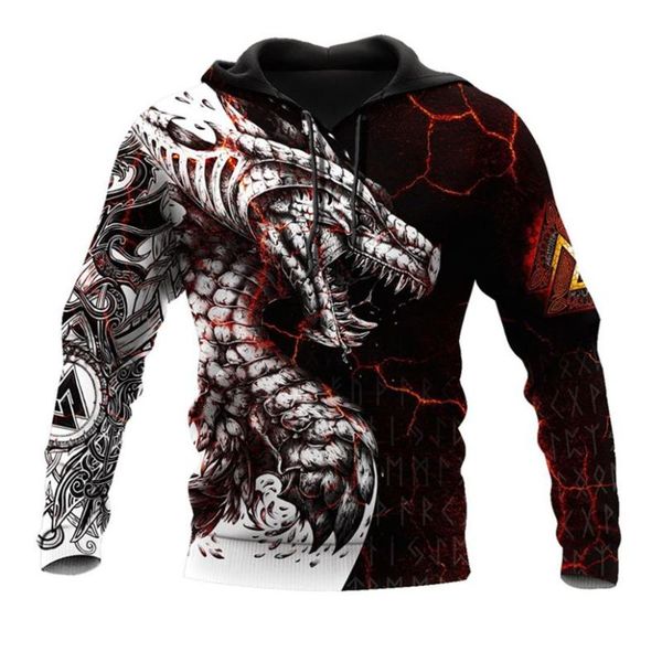 

men's hoodies & sweatshirts classic chinese dragon casual o-neck jacket spring and fall trend fashion hip hop comfortable oversized swe, Black