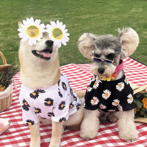 

dog apparel puppy casual summer floral shirt hawaiian camp t pet clothes beach