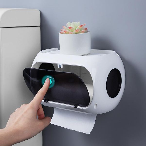 

toilet tissue box without punching wall-mounted storage rack holders & racks paper