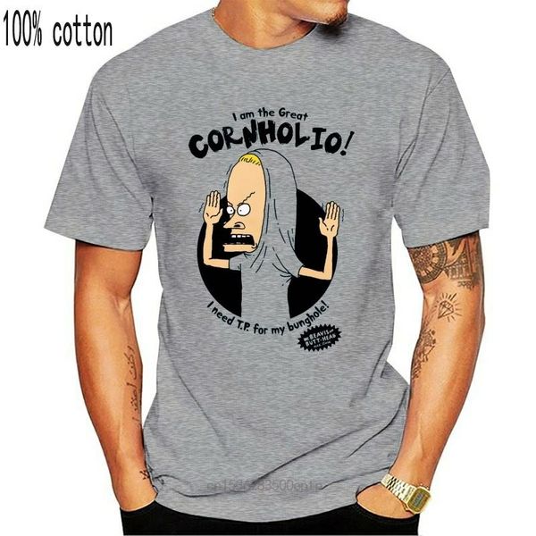 

men's t-shirts beavis and butthead the great cornholio t-shirt, White;black