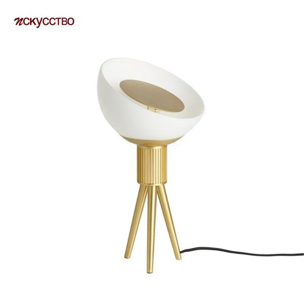 

table lamps postmodern art tripod support gold led lamp luxury home deco living room desk standing light bedroom bedside metal fixture