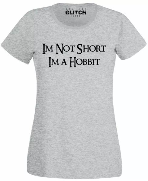 

i'm not short, i'm a hobbit womens t-shirt bilbo frodo jrr tolkien, White;black