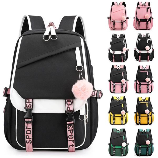 

backpack anti theft usb charge waterproof teenage travel casual school bags bookbag lapshoulder rucksack