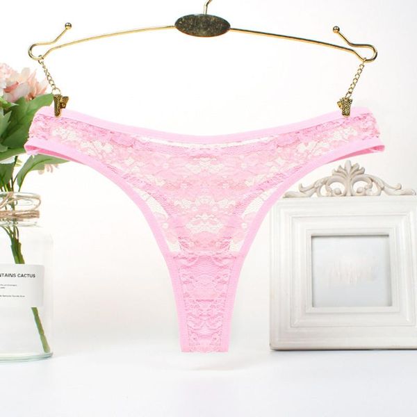 

women's panties 3pcs embossed hollow out underwear seamless lace low waist cotton female fashion sport vintage ladies thong, Black;pink
