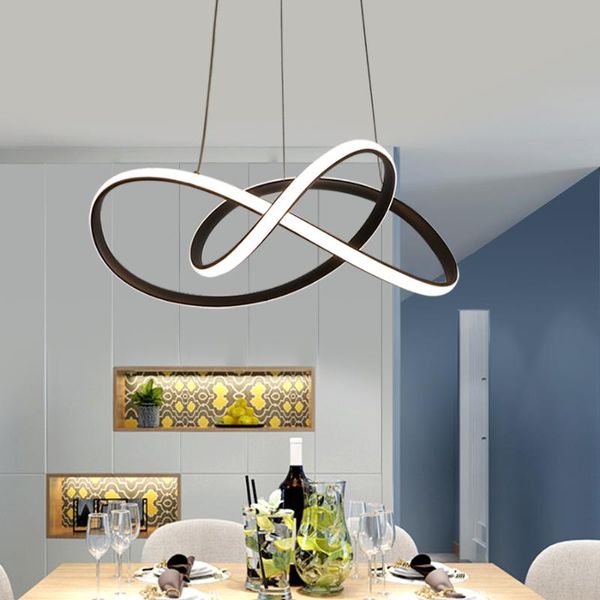 Lâmpadas pendentes de LED criativas Lâmpada nórdica pendurada para sala de jantar quarto de cama de lustre moderno lâmpadas de acessórios