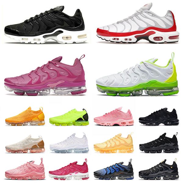 

brand tn plus mens running shoes designer sneakers men women triple black white purple golden fireberry berry pink blue knicks vibes trainer