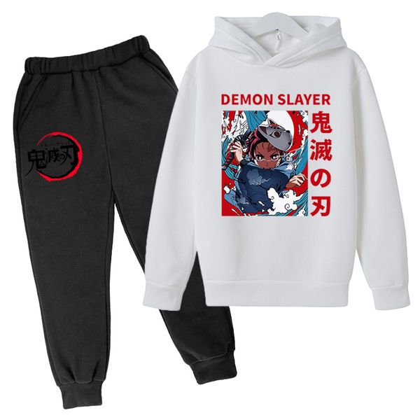

2021 demon slayer hoodies and sweaetshirts men's new print fashion hooded pullovers demon slayer winter fashion boy hooded pant clothes, White