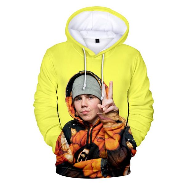 

men's hoodies & sweatshirts hip hop rapper the kid laroi hoodie men/women sweatshirt kids sportswear casual clothes mens hoody oversize, Black