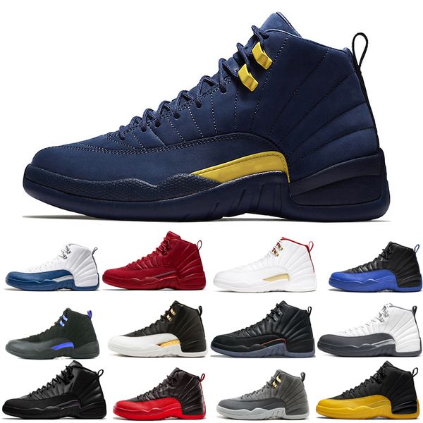 

2022 12s 12 basketball shoes jumpman men black purple bulls dark grey fiba flu game french blue michigan reverse taxi twist utility wings si