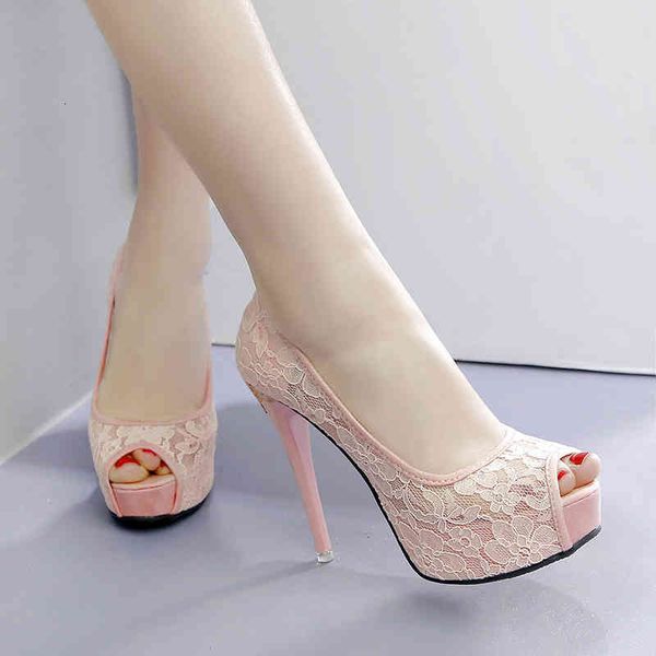 

zapatos tacn alto 12 cm punta abierta mujer, calzado de boda con plataforma para novia y san valentn, Black