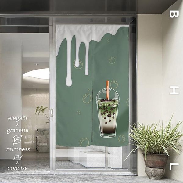 

curtain & drapes dessert shop restaurant kitchen milk tea door decorative partition noren