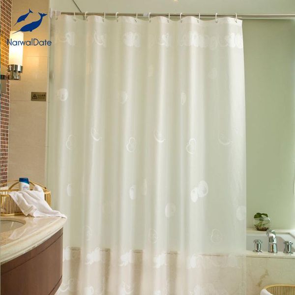 

shower curtains simple transparent curtain peva waterproof mold proof plastic bathroom striped printing for