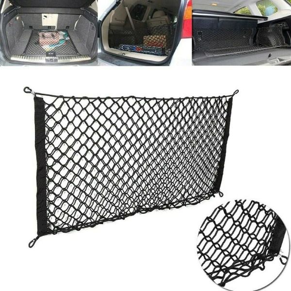 

car organizer pickup rear storage bag roomy suv stretchable cargo net elastic large luggage