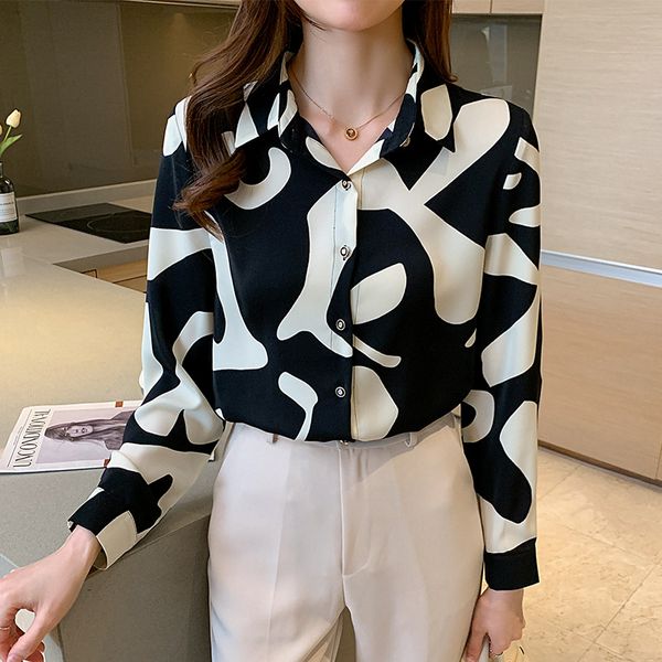 

women spring blouses vintage solid ruffles blouse long sleeve shirt office lady female, White