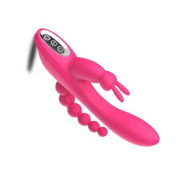 NXY Vibratoren Erwachsene Sex Spielzeug Original USB wiederaufladbare wasserdichte Design Kaninchen Vibrator 0104