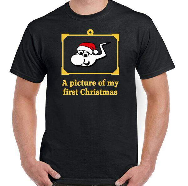

christmas t shirt man my first friend secret gift hat, White;black