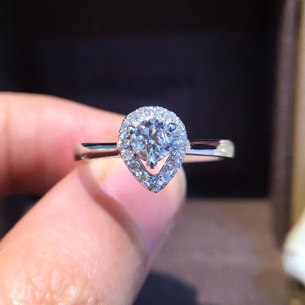 

cluster rings natural diamond 18k gold pure ring beautiful gemstone good upscale trendy classic party fine jewelry sell 2021, Golden;silver