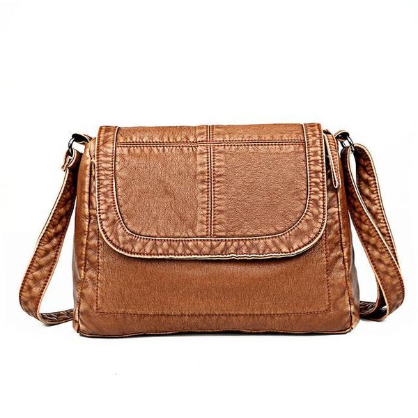 

evening bags designer shoulder soft washed leather handbag vintage crossbody for women messenger bag female flap high quality