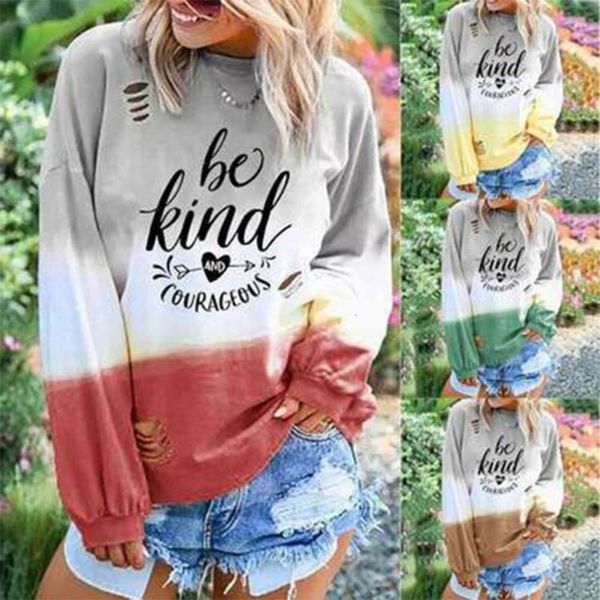 

casual dresses sale printed burnt flower hole gradual change leisure women's long sve t-shirt, Black;gray