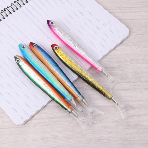 

ballpoint pens creative fish pen ocean signature for stationery school office supply wxtb, Blue;orange