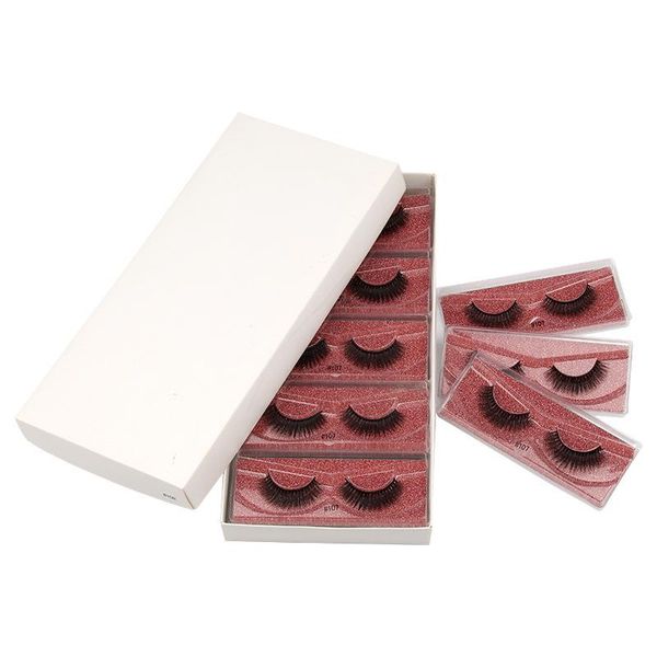 

false eyelashes mink lashes wholesale mix 10 pairs soft fluffy natural bulk handmade makeup