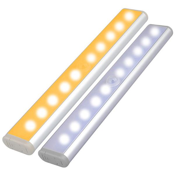 

leds pir led motion sensor lamp cupboard wardrobe bed under cabinet night light for closet stairs kitchen lighting