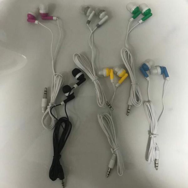Atacado Bulk Earbuds Fones de ouvido Fones de ouvido para PC MP3 MP4 Celular PSP PSP Sala de aula, Bibliotecas, Hospitais, Teatro Museu
