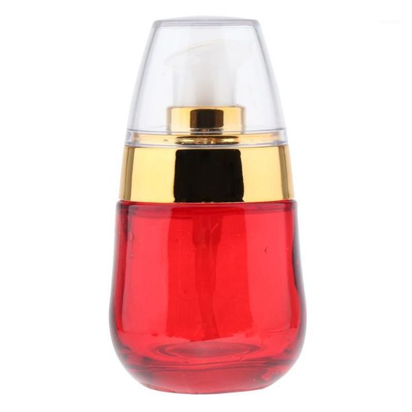 

portable empty glass pump bottles travel serums creams container1