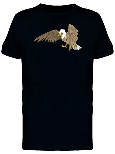 

menacing eagle soaring men's tee -image by shutterstock, White;black