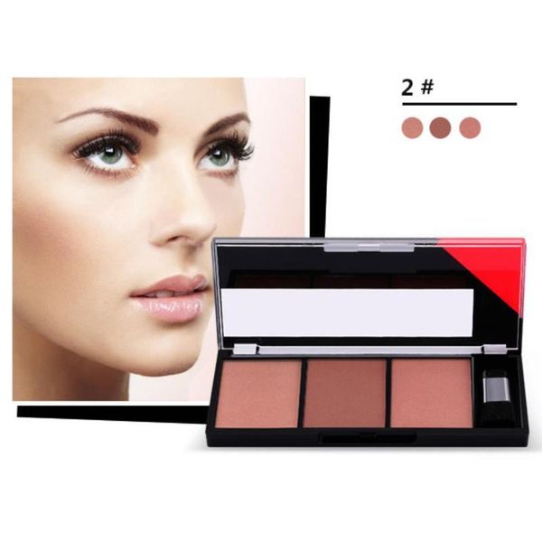 

blush 3 colors combination plate gorgeous natural color general rouge powder palette brightening cosmetic eyes