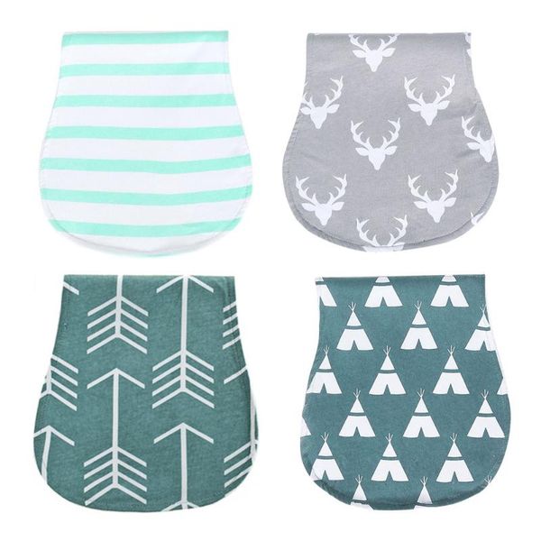 

towels & robes 4pcs baby burp cloths feeding towel practical three-layer nursing placemat cloth for infant