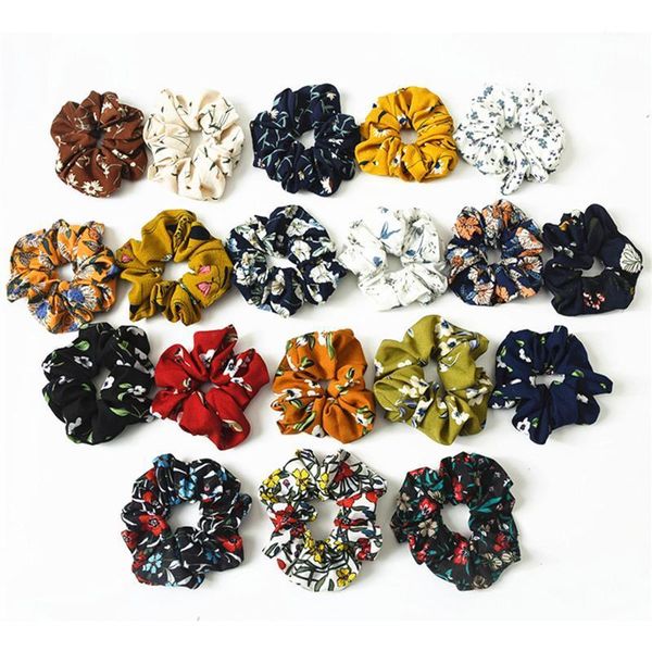 

10pc/lot 12pc/lot women headwear turban streamers hair scrunchies ribbon ties horsetail head wrap accessories1