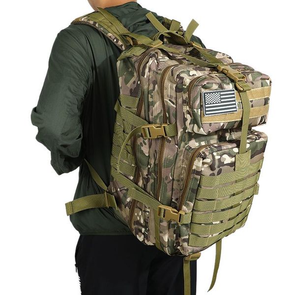 

outdoor bags backpack 45l large capacity army military tactical softback waterproof hiking camping hunting rucksack