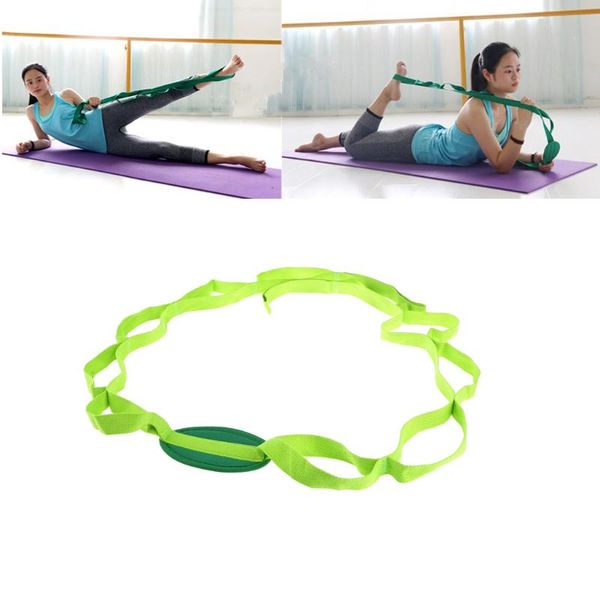 

resistance bands multi-grip loops yoga stretch strap waist leg back pilates fitness exercise belt