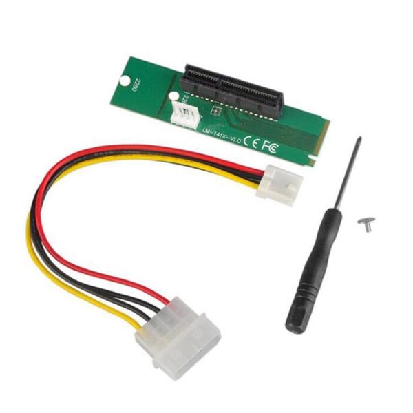 

m.2 to pci-e 4x 1x slot riser card adapter m2 pcie x4 x1 converter for litecoin miner mining computer cables & connectors