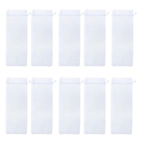 

gift wrap 10pcs sheer organza bottle cover bags (white)