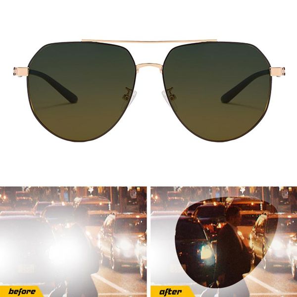 

sunglasses retro square polarized running fishing day night driving glasses, White;black