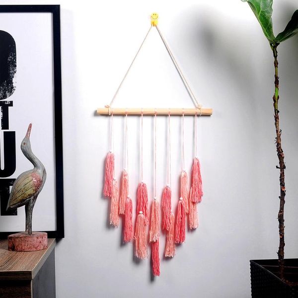 

decorative objects & figurines bohemian tassel gradient tapestry nordic style hand-woven home decoration