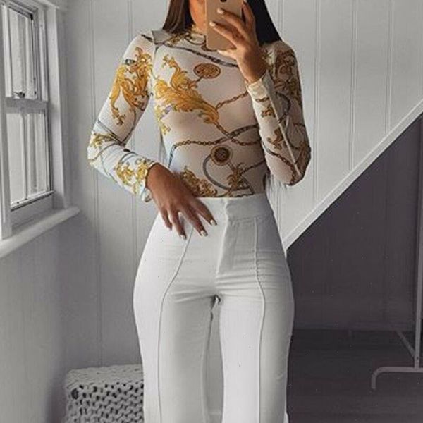 Moda Trend Mulheres Tee Malha Net Manga Longa Transparente Slim camisetas Outono Pre-out outono Sexy ver através de tops tees clubwear